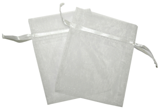 Med Organza Bag - White