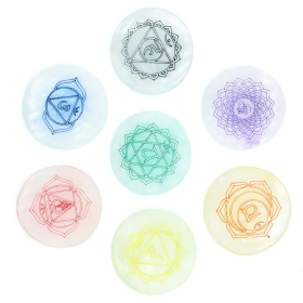 Chakra Set of 7 Charging Plates