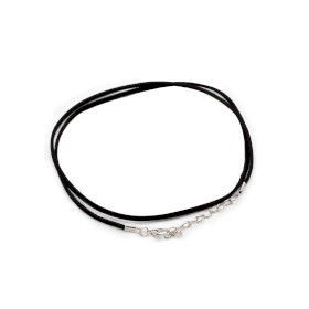 Packs Faux Suede Pendant Cords -  2.5mm x 55cm - Black A001