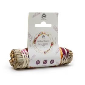 Smudge Stick - 7 Chakra White Sage 10cm