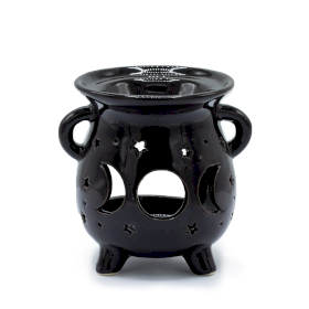 Caildren Oil Burner - Moon Phase - Black