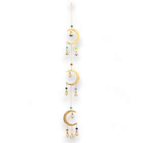 Indian Chimes - Moon Drop - 10  Bells - 6.5x63cm