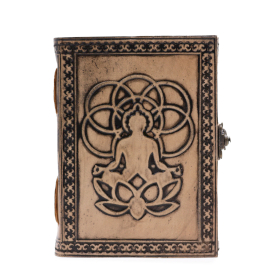 Buddha - Esoteric Notebook - Red Tan - 200 pages  Stich Edge- 17.5x12.5x3cm