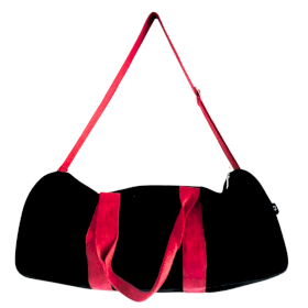 Don\'t Quit Gym Bag - Black - Cherry Pink Handle