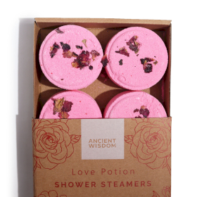 Zen Shower Steamers - Therapy Wellness Quartet - Love Potion (Pinky Red)