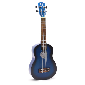 Artisan Made Ukulele - Blue Sunburst Sunburst Finish (4 String)