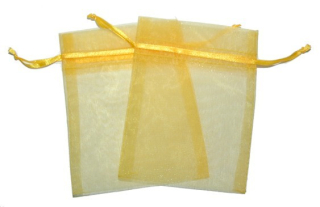 Med Organza Bag - Yellow