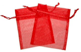 Med Organza Bag - Red