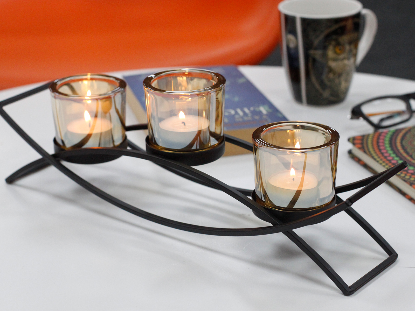 Centrepiece Iron Votive Candle Holders