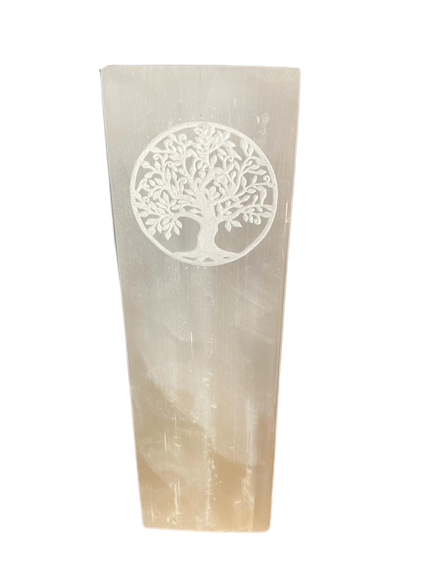 Selenite Block Lamp