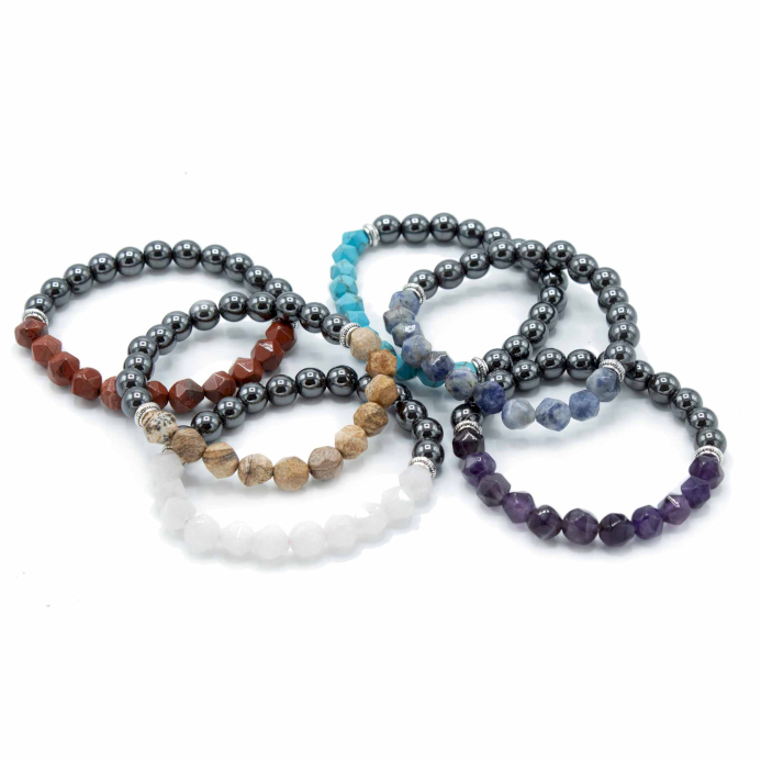 Faceted Gemstone Bracelets