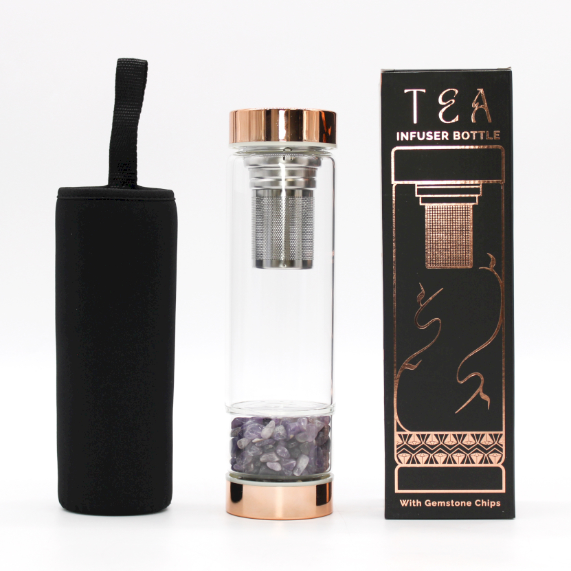 Crystal Glass Tea Infuser Bottles