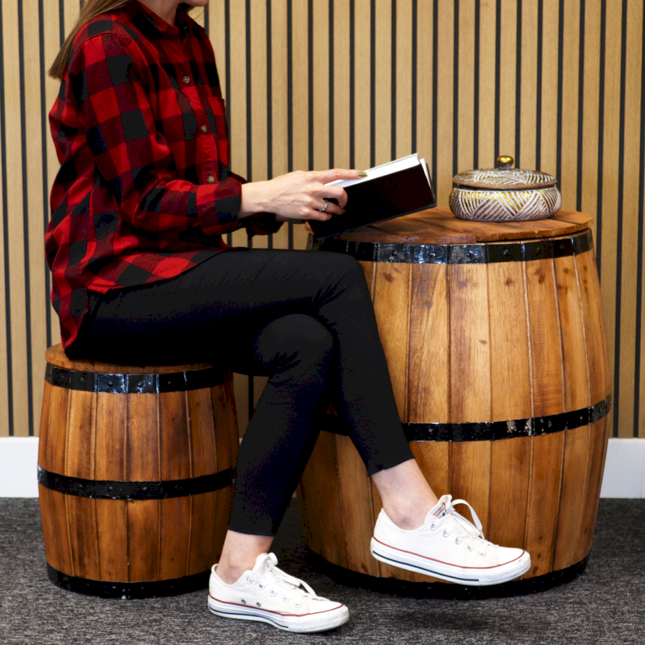 Barrel Tables & Stools