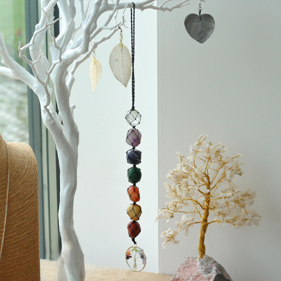 Hanging Chakra Stone Pendants