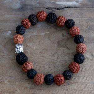 Rudraksha Buddha Bangle Mala