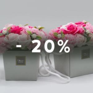 Luxury Soap Flowers products 20% off