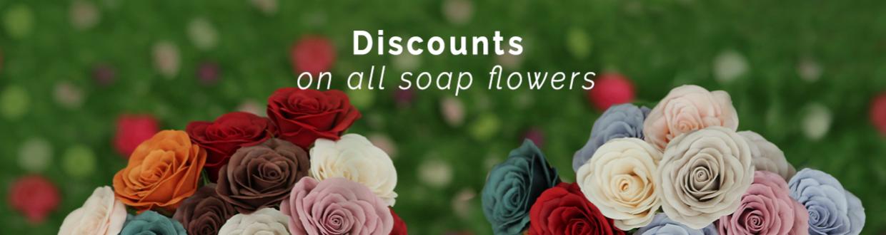 Welcom to the Soap Flower Sale!